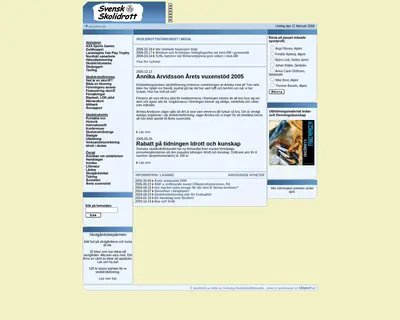 Svensk Skolidrott startsida 2006