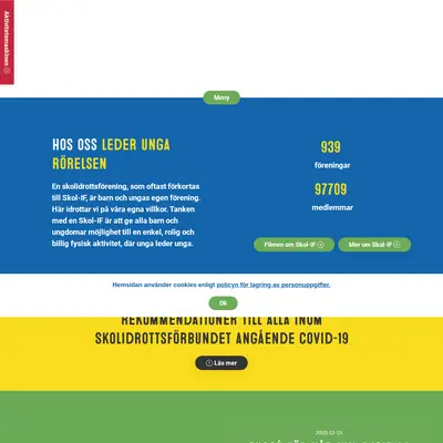 Svensk Skolidrott startsida 2021