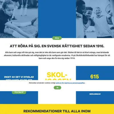Svensk Skolidrott startsida 2022