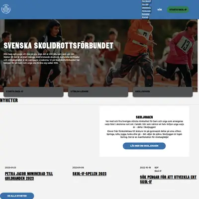 Svensk Skolidrott startsida 2023