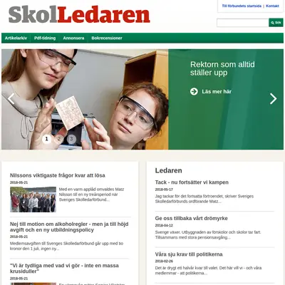 Skolledaren startsida 2018