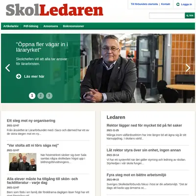 Skolledaren startsida 2021