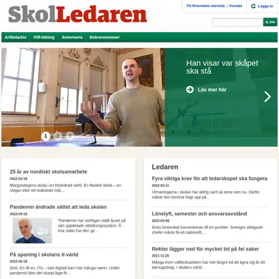 Skolledaren startsida 2022