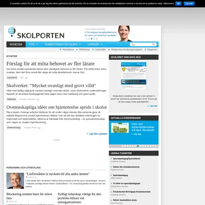 www.skolporten.se startsida 2016