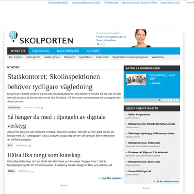 www.skolporten.se startsida 2017