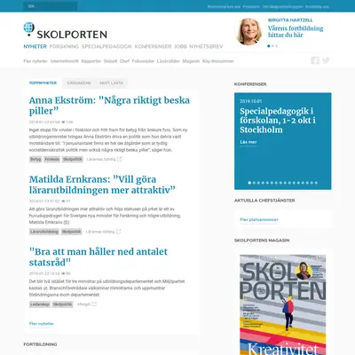 www.skolporten.se startsida 2019