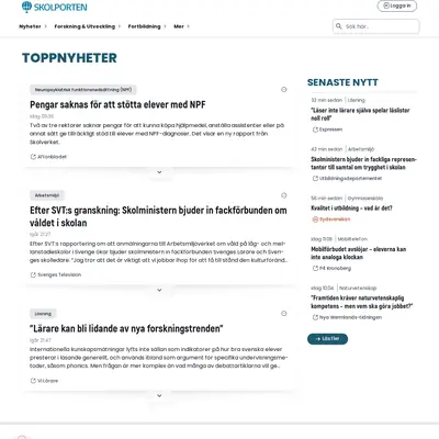 www.skolporten.se startsida 2025