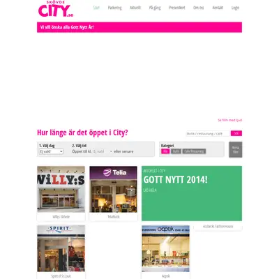 Skövde City startsida 2014