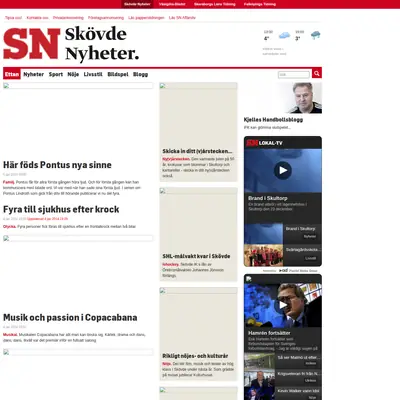 skovdenyheter.se webb-tv startsida 2014