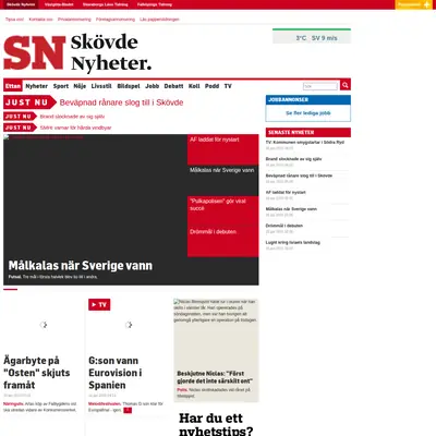 skovdenyheter.se webb-tv startsida 2015