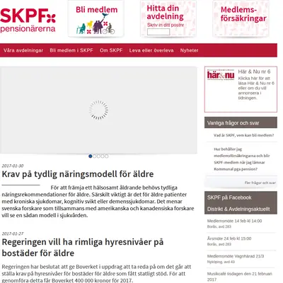SKPF - Här&Nu startsida 2017