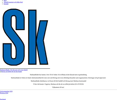 Skultuna Bladet startsida 2021