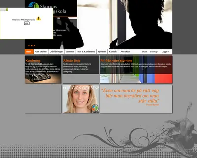 Radio Skurup, Folkhögskolan startsida 2014