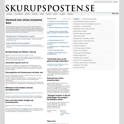 skurupsposten.se startsida 2011