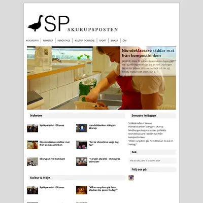 skurupsposten.se startsida 2019