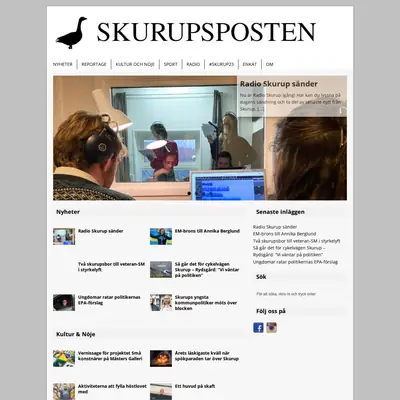 skurupsposten.se startsida 2023