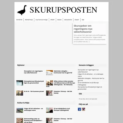 skurupsposten.se startsida 2024