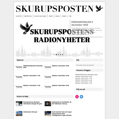 skurupsposten.se startsida 2026