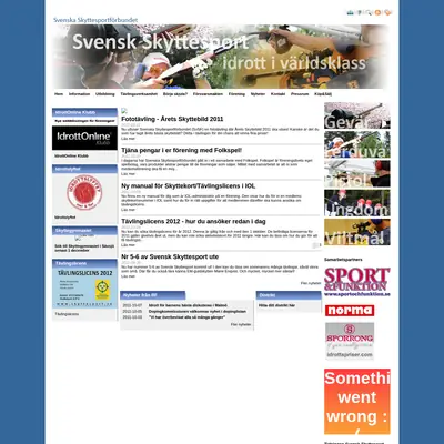 Svensk Skyttesport startsida 2011