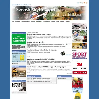 Svensk Skyttesport startsida 2014