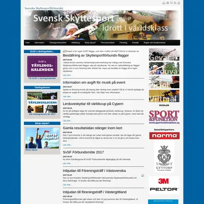 Svensk Skyttesport startsida 2017