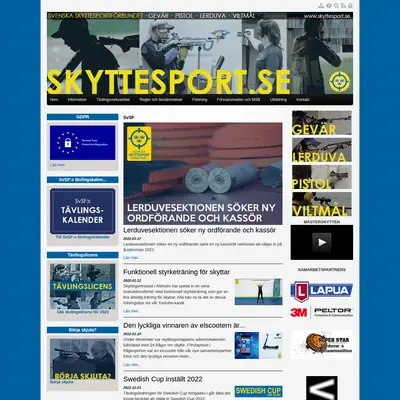 Svensk Skyttesport startsida 2022