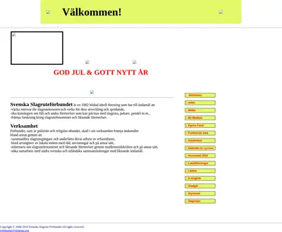 Slagrutan startsida 2010