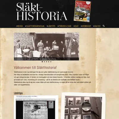 Släkthistoria startsida 2016