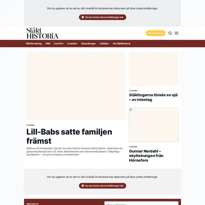 Släkthistoria startsida 2022