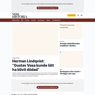 Släkthistoria startsida 2023