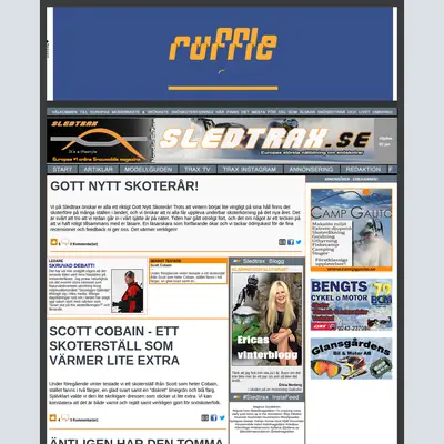 Sledtrax startsida 2015