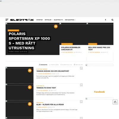 Sledtrax startsida 2020