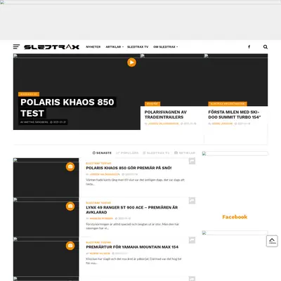Sledtrax startsida 2021