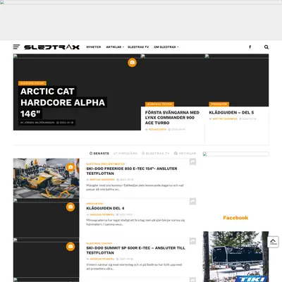 Sledtrax startsida 2022