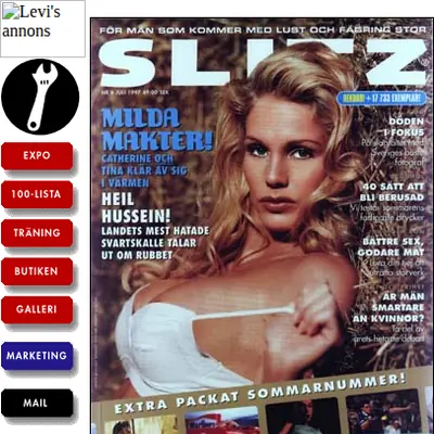 slitz.se startsida 1997