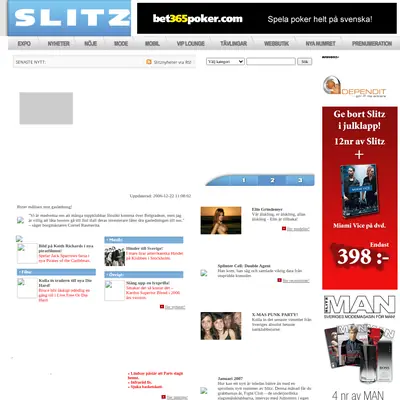 slitz.se startsida 2007