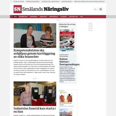 Smålands Näringsliv startsida 2017