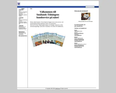 www.smalandstidningen.se startsida 2006