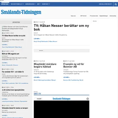 www.smalandstidningen.se startsida 2014