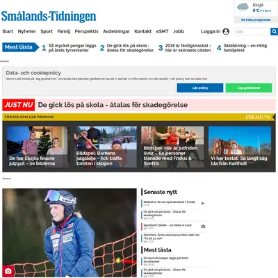 www.smalandstidningen.se startsida 2019