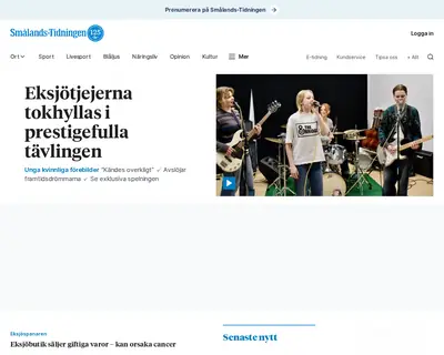 www.smalandstidningen.se startsida 2024