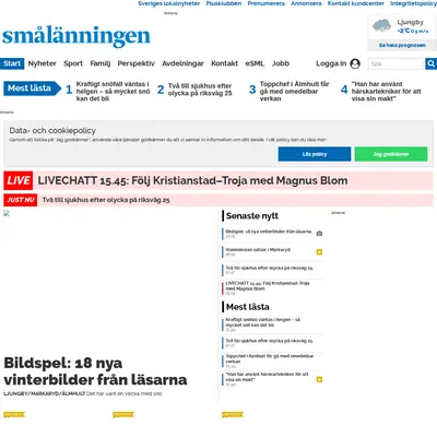 www.smalanningen.se startsida 2019