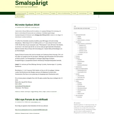 Smalspårigt startsida 2014