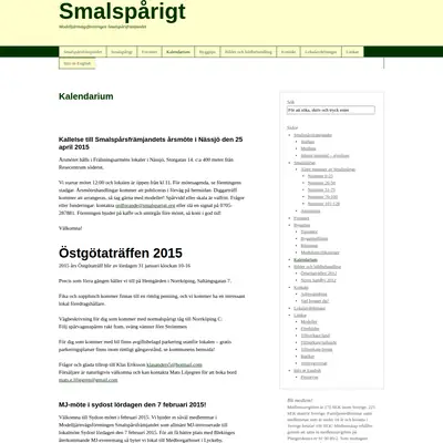 Smalspårigt startsida 2015