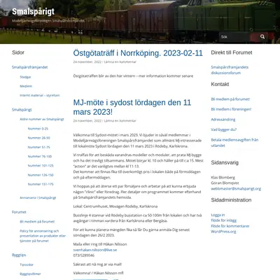 Smalspårigt startsida 2023