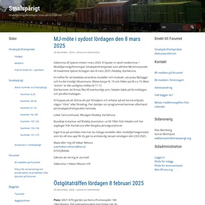 Smalspårigt startsida 2025