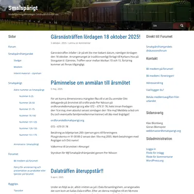 Smalspårigt startsida 2026