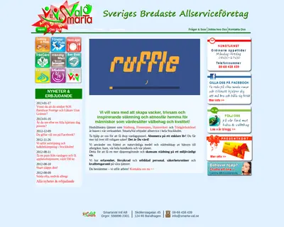 Smarta Val (smartavalsverige.se) startsida 2013