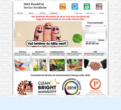 Smarta Val (smartavalsverige.se) startsida 2024
