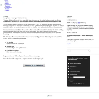 www.smartareelektroniksystem.se startsida 2016